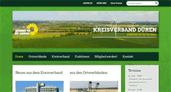 Desktop Screenshot of gruene-dueren.de
